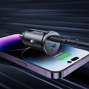 Joyroom JR-CCN06 30W 2x USB-C Metal Mini Car Laadija - must