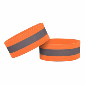 Helkiv Velcro-kinnitusega käepael rattasõiduks ja jooksmiseks, 4 cm - oranž