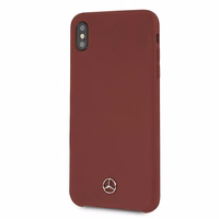 Mercedes Silicone Line ümbris iPhone Xs Max'ile - punane