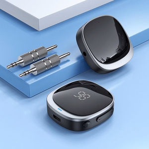 AUX Bluetooth adapter Jack 3,5 mm Hoco ekraaniga E80 must