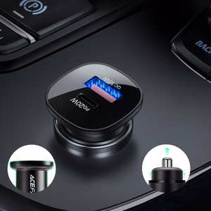 Car Laadija Acefast B1 Mini 38W USB-C+USB-A must