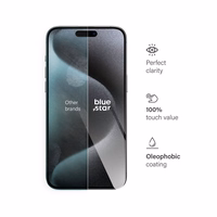 Karastatud klaas to iPhone 15 PRO MAX sinine Star