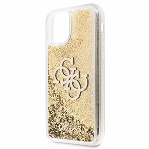 Guess 4G Big Liquid Glitter ümbris jaoks iPhone 11 6.1" / Xr - kuldne