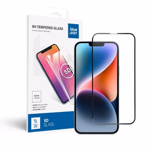 Karastatud klaas to iPhone 13 PRO MAX /14 PLUS (full glue) sinine Star 5D must
