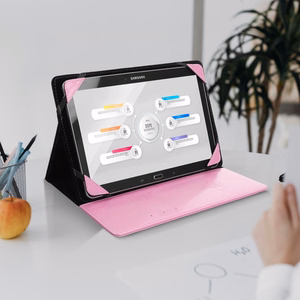 BLUN universal Ümbris jaoks tablets 8" (UNT) roosa