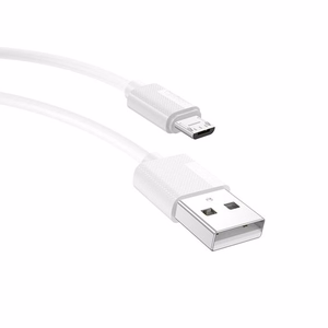 CABLE T-PHOX NETS MICRO USB WHITE 3A ; PVC ; 1,2M