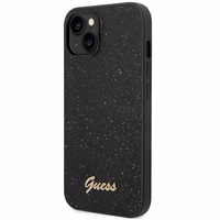 Guess Glitter Script ümbris iPhone 14 Plus'ile - must