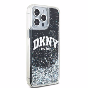 DKNY Liquid Glitter Big Logo iPhone 14 Pro Max Ümbris - Must