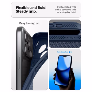 Spigen Liquid Air ümbris mudelile iPhone 18 Pro / 17 Pro – värv: tumesinine