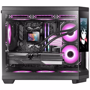 Mars Gaming MC3TCORELCDM computer case Mini Tower Black