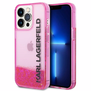 Karl Lagerfeld KLHCP14XLCKVF iPhone 14 Pro Max 6.7 "roosa / roosa hardcase Liquid Glitter Elong