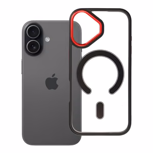 COLOR EDGE MAG COVER Ümbris compatible with MagSafe jaoks IPHONE 17 must punane