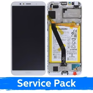 LCD ekraan ühilduv Huawei Y6 2018 valge raamiga (Service Pack)