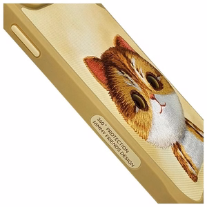 Nimmy Big Eyed Pet 2.0 Cat Ümbris jaoks iPhone 15 Pro - Roheline