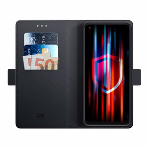 3mk Wallet Case rahakotitüüpi ümbris Oppo A78 4G - must
