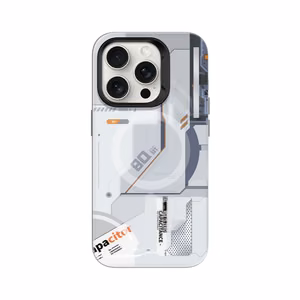 Benks Magnetic Mecha Series Ümbris jaoks Iphone 15 Pro Max valge