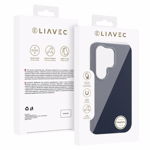 Liavec Silky ümbris metallist kaamera raamiga Samsung Galaxy S26 Ultra jaoks sinine