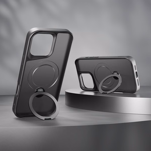 Etteri Matt Mag Ring Чехол для iPhone 17 Pro Max чёрный