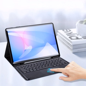 DUX DUCIS case TK foldable with Wireless Keyboard for SAMSUNG Tab S10 FE Plus black