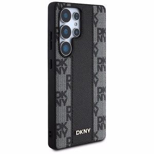 DKNY Leather Checkered Pattern MagSafe Ümbris jaoks Samsung Galaxy S25 Ultra Must