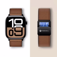 Strap to Apple Watch Forcell F-Design FA21 magnetic eco-friendly leather 42 / 44 / 45 / 49 mm must