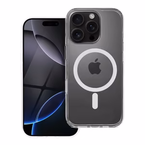 Ümbris jaoks iPhone 16 PRO Forcell F-Protect läbipaistev Hybrid Premium ühilduv koos Magsafe läbipaistev