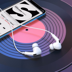 Borofone Earphones BM100 Pro Fuente with microphone valge