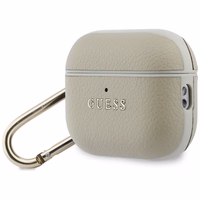 Guess Grained Classic Logo Hook ümbris for AirPods Pro 3 - kuldne