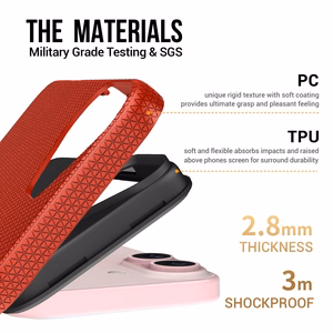 Чехол Perfectionists Triangle Mag для iPhone 15 красный