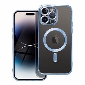 Чехол для iPhone 16 PRO Electro Mag Cover совместимый с MagSafe титаново-синий