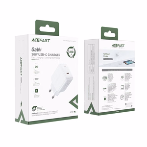 Acefast Laadija GaN USB Type C 30W, PD, QC 3.0, AFC, FCP valge (A21 valge)