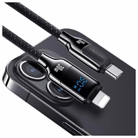 USAMS Kaabel USB-C - Lightning 30W 1.2m Digital Display Zinc Alloy Fast Charging Data Cable HX Series SJ741USB02 (US-SJ741)