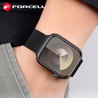 Strap to Apple Watch Forcell F-Design FA14 magnetic steel 42 / 44 / 45 / 49 mm must