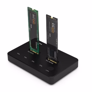 SSD kahe pesaga dokijaam M.2 NVME+SATA, USB-A, USB-C
