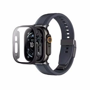 AmazingThing Radix Klaas Ekraanikaitse koos Ümbris jaoks Apple Kell UItra 3 49mm - must