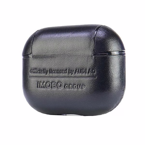 Audi Leather Big Logo Case for AirPods 3 - Black