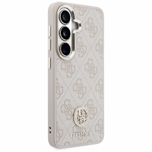 Guess case 4G Big Rhinestone Triangle Strap MagSafe for Samsung Galaxy S26 pink