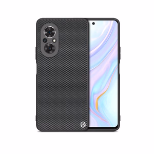 Nillkin Textured Case vastupidav tugevdatud ümbris geelraamiga ja nailonist tagaküljega Honor 50 SE jaoks must