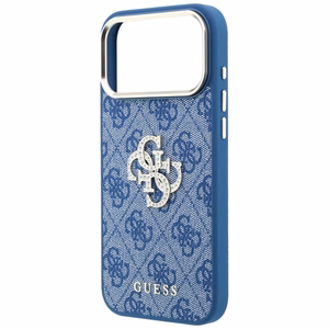 Guess 4G & Big Strass Logo ümbris iPhone 18 Pro / 17 Pro jaoks, sinine