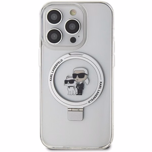 Karl Lagerfeld Ring Stand Karl&Choupette MagSafe ümbris jaoks iPhone 13 Pro Max - valge