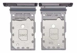 Держатель SIM-карты Samsung S911/S916 S23/S23 Plus Dual черный оригинальный (service pack)