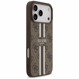 Guess 4G Printed Stripes MagSafe ümbris jaoks iPhone 17 Pro Max - brown