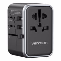 Vention FJFB0 GaN 2xUSB-C 2xUSB-A Universal Travel Adapter 65W (must)