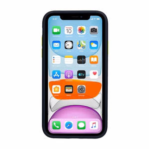 Vennus Color Button Bumper jaoks Samsung Galaxy A20S Tumesinine