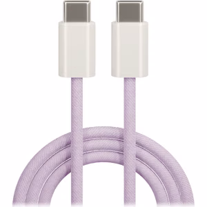 Maxlife MXUC-06 кабель USB-C - USB-C 1,0 m 20W фиолетовый нейлон