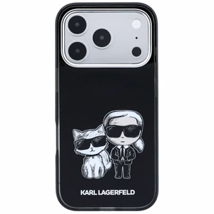 KARL LAGERFELD ümbris mudelile IPHONE 18 Pro /17 Pro ühildub MagSafe'iga (Bodies Sketch) (värv: must)