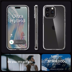 Spigen Crystal Hybrid Ümbris jaoks iPhone 15 Pro Max - Clear