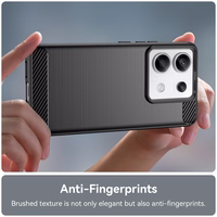 Carbon Ümbris jaoks Xiaomi Redmi Note 13 Pro+ - must