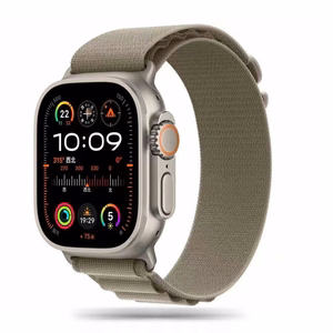 TECH-PROTECT NYLON PRO APPLE WATCH 4 / 5 / 6 / 7 / 8 / 9 / SE / ULTRA 1 / 2 (42 / 44 / 45 / 49 MM) TITAAN/OLIIVIROHELINE