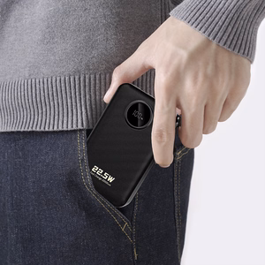 Dudao K14+ akupank 20000mAh 22.5W USB-C / USB-A / sisseehitatud Lightning ja USB-C kaablid - must